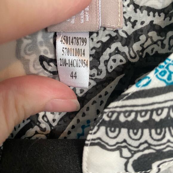 Chico’s Paisley Button Down Blouse 1 Medium - Picture 4 of 7